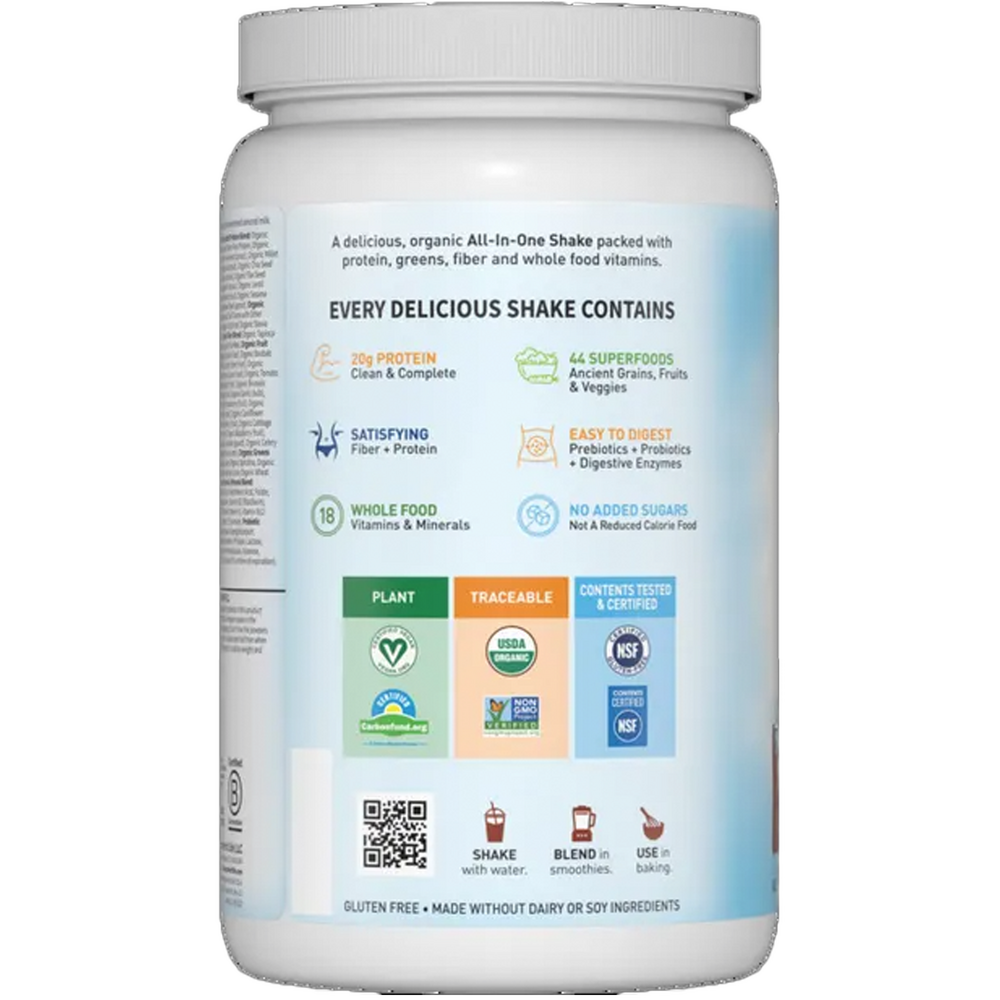Raw Organic Meal Shake & Meal Replacement, Vanilla Spiced Chai, 32 Oz (907 g) Powder