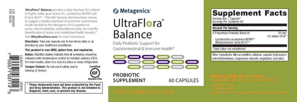 UltraFlora® Balance, 60 Capsules , caps Emersons Emersons-Alt Form_Capsules