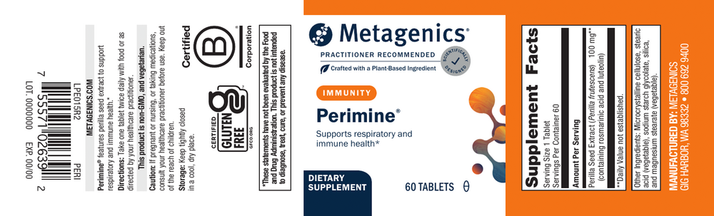 Perimine®, 100 mg, 60 Tablets , Emersons Emersons-Alt Form_Tablets tabs