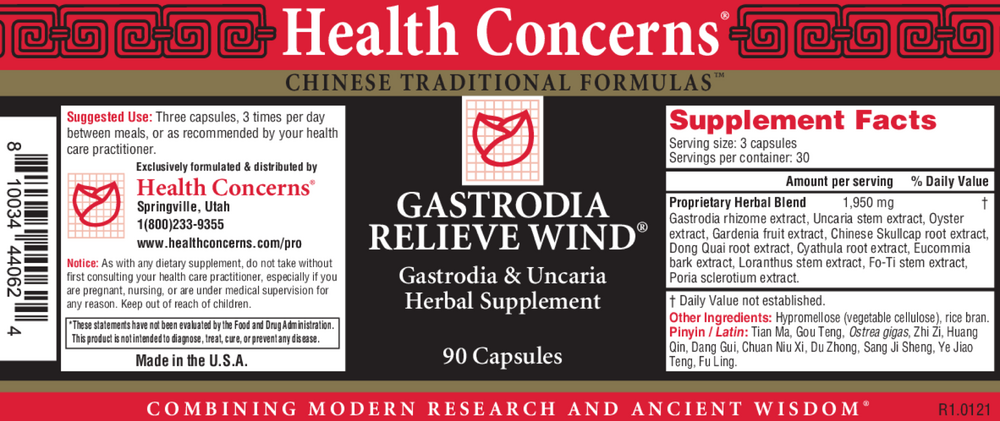 Gastrodia Relieve Wind, 90 Capsules