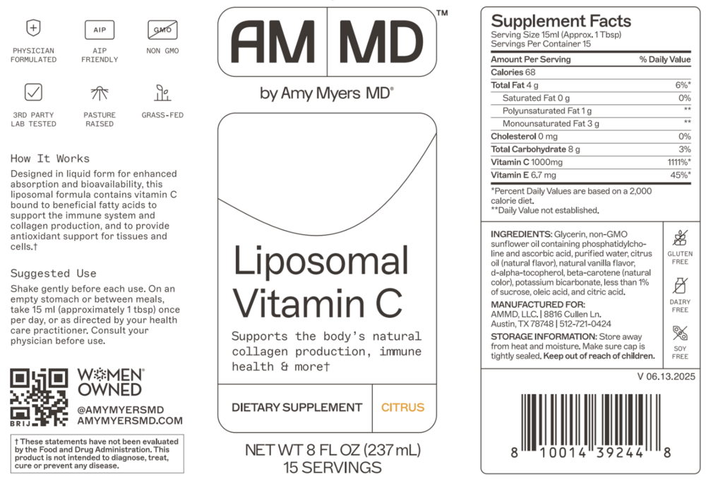 Amy Myers MD Liposomal Vitamin C - back