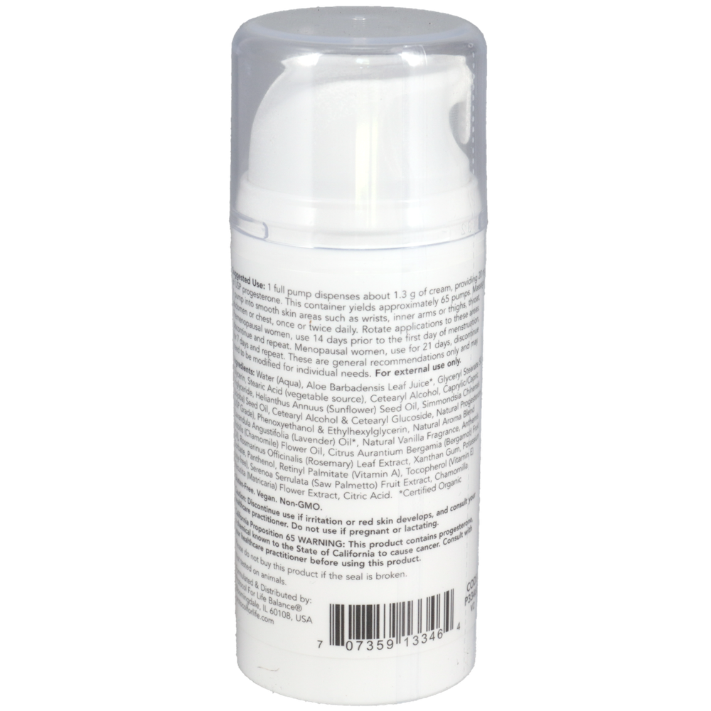 Progesterone Cream w/Lavender, 85 Grams , Brand_Protocol for Life Balance Form_Powder Size_85 Grams