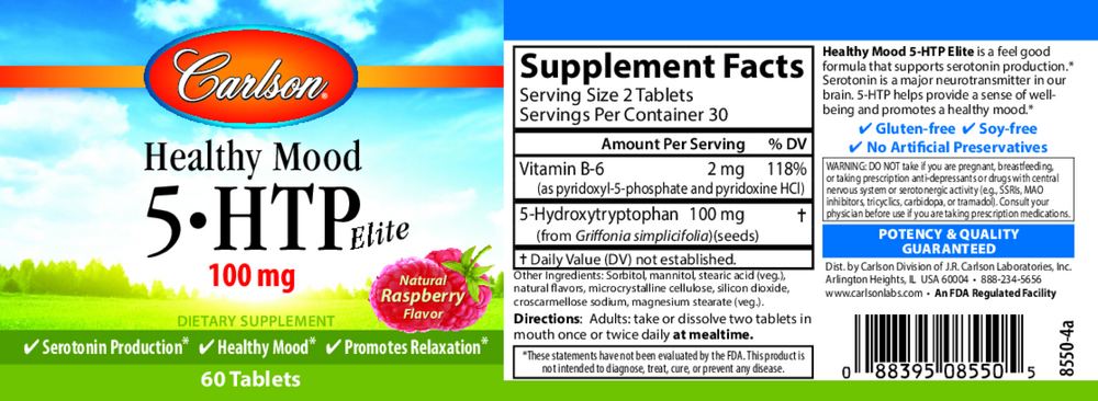 Healthy Mood 5-HTP Elite, 60 Tablets