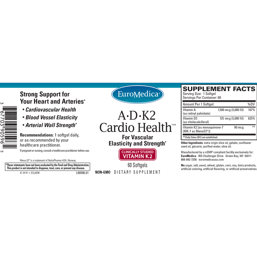 A-D-K2 Cardio Health, 60 Softgels