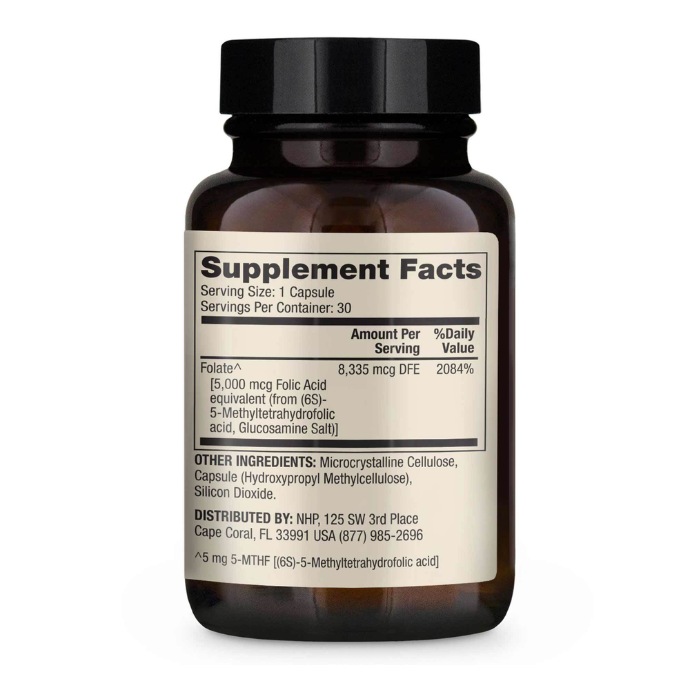 Methyl Folate 5mg, 30 Capsules