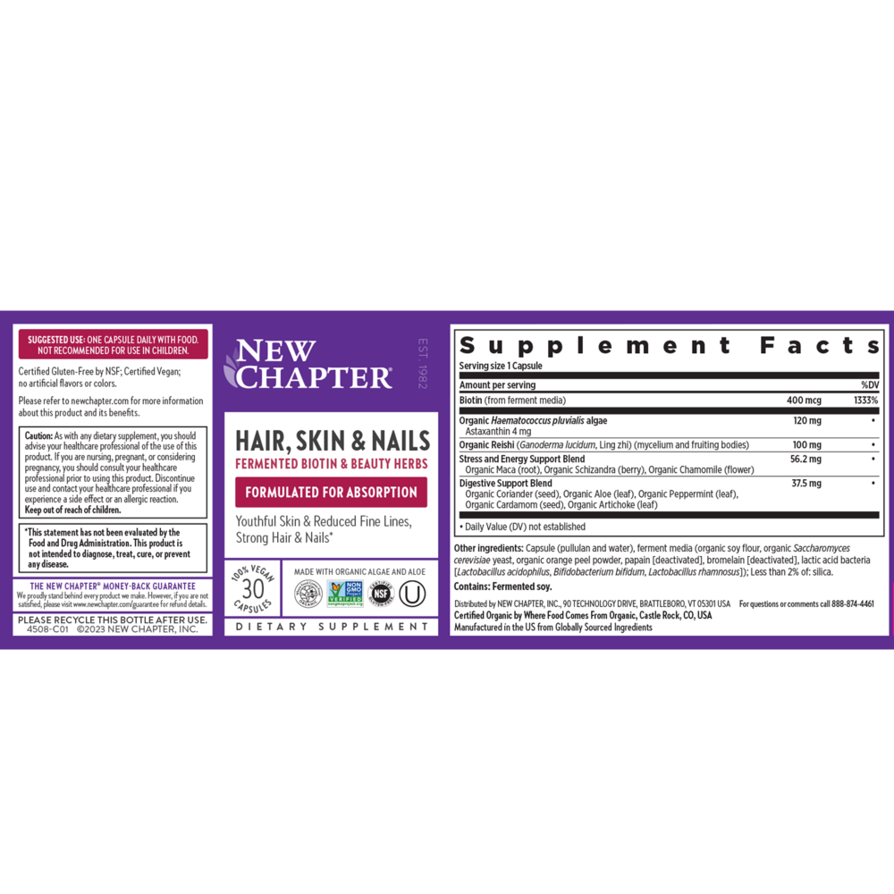 Hair, Skin & Nails, 30 capsules