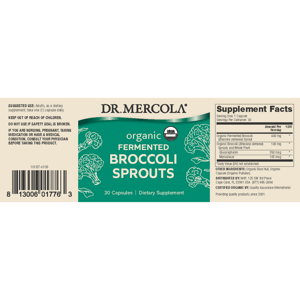 Fermented Broccoli Sprouts, 30 Capsules