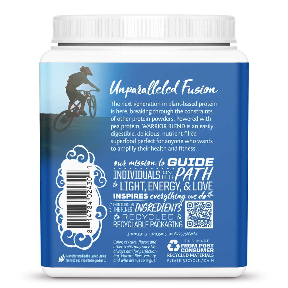 Warrior Blend Vanilla, 375 g Powder , Brand_Sunwarrior Flavor_Vanilla Form_Powder Potency_17 g Size_375 g