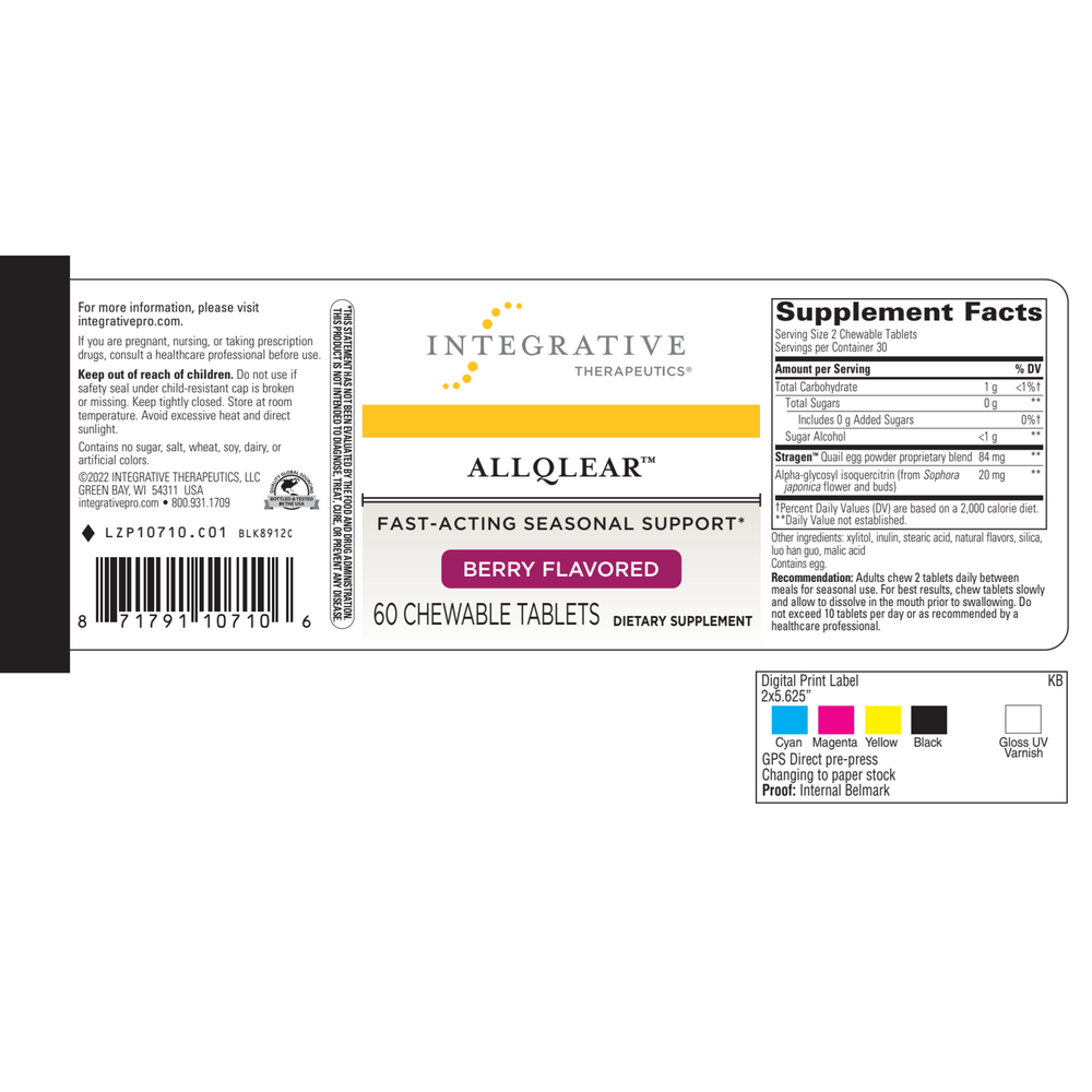 AllQlear Chewable, 60 Chewable Tablets