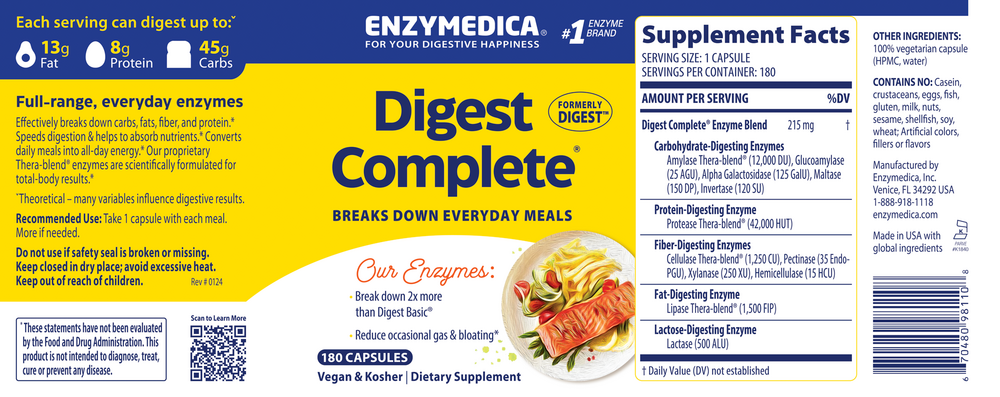 Digest Complete, 180 Capsules