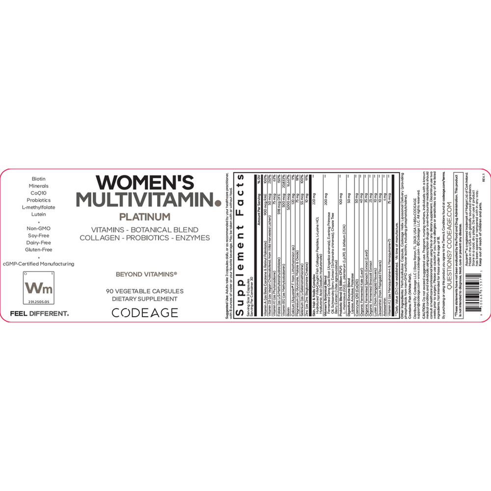 Women's Multivitamin Platinum, 90 Capsules
