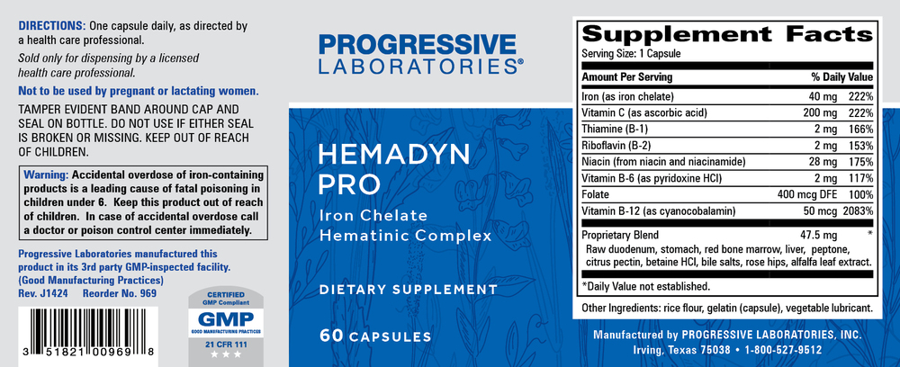 Hemadyn Pro, 60 Capsules , Brand_Progressive Labs capsules Form_Capsules Requires Consultation Size_60 Capsules