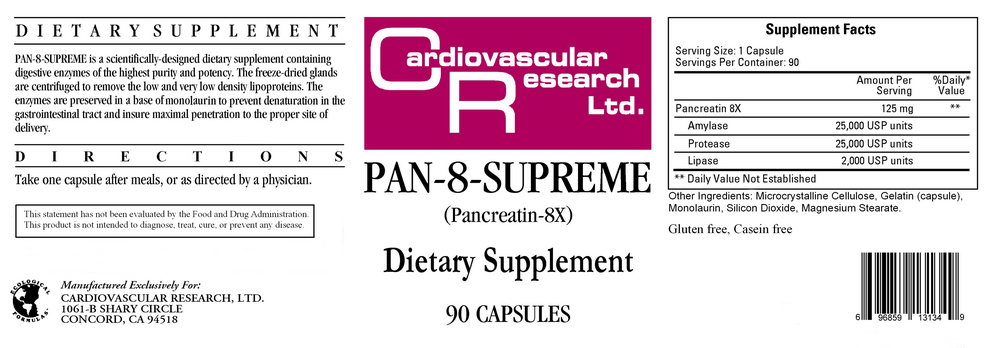 Pan-8-Supreme, 90 Capsules