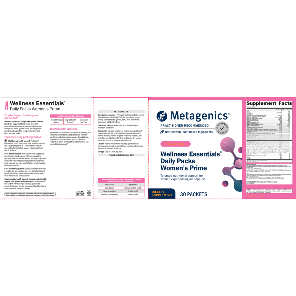 Wellness Essentials® Women's Prime, 30 Packets , Emersons Emersons-Alt Form_Packets