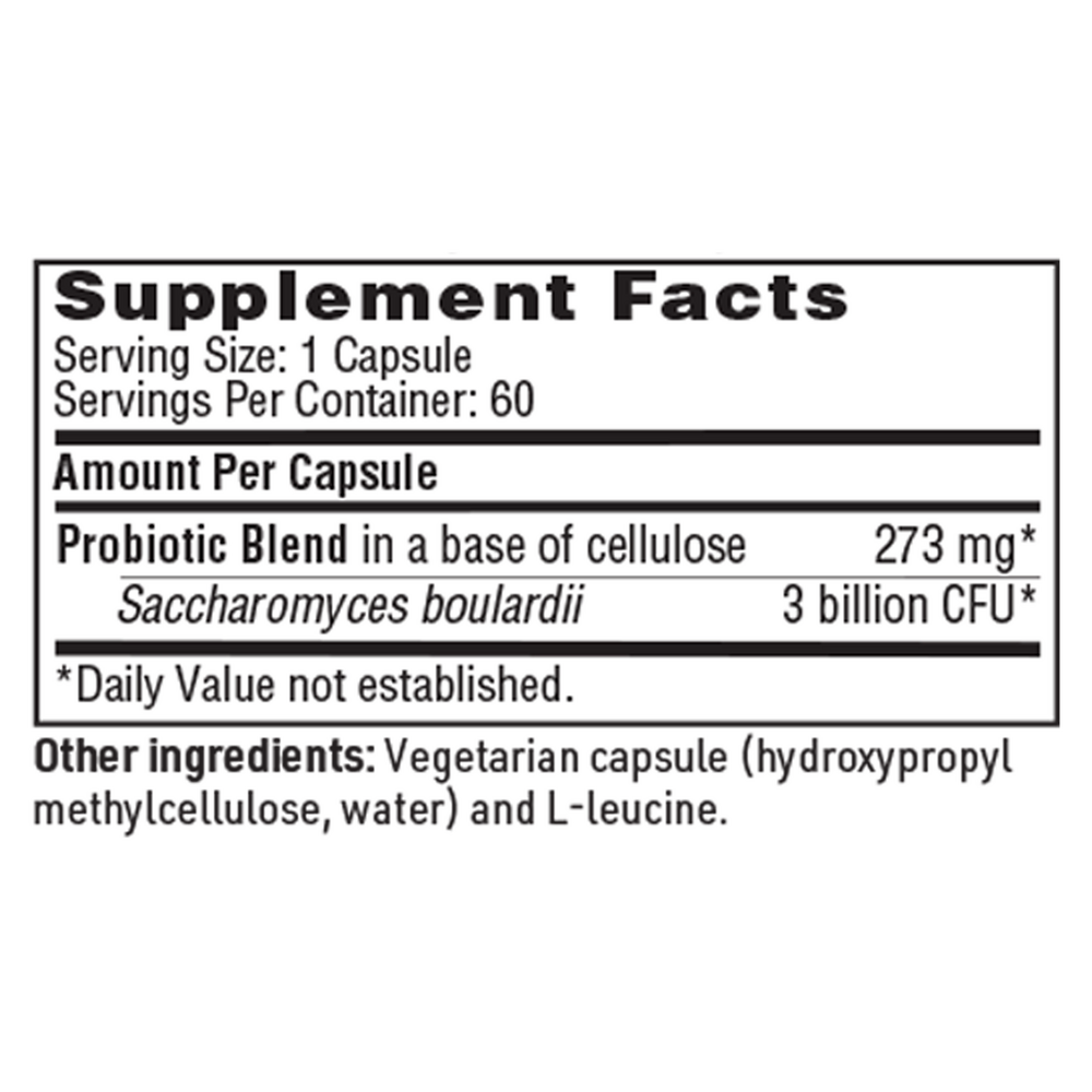 Ther-Biotic® Saccharomyces Boulardii Probiotic Yeast Formula, 60 Capsules