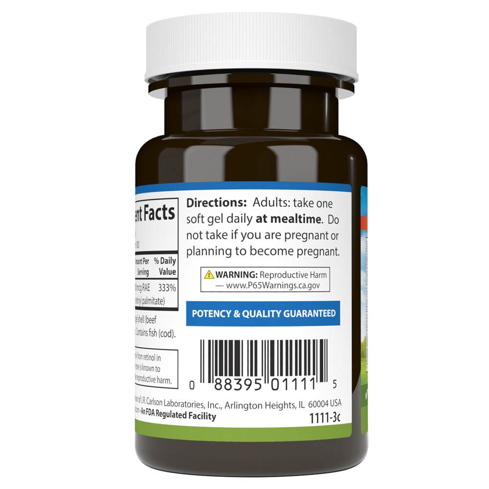 Vitamin A 10,000IU, 100 Softgels