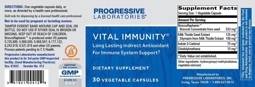 Vital Immunity, 30 Capsules , Brand_Progressive Labs capsules Form_Capsules Requires Consultation Size_30 Capsules