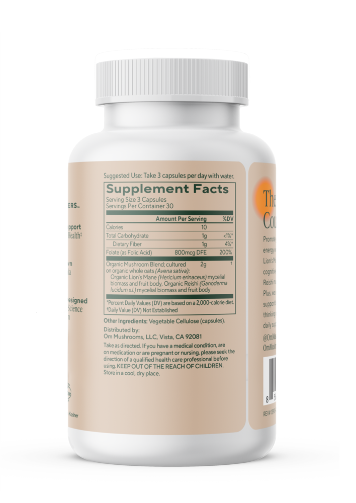 Brain Fuel Mushroom Superfood Capsules, 90 capsules , Form_Capsules