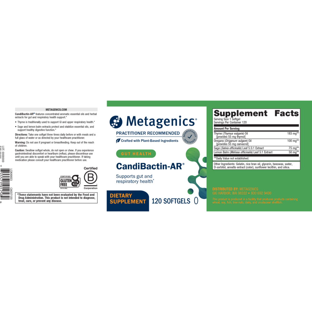 Candibactin-AR®, 120 Softgels , Emersons Form_Softgels softgels