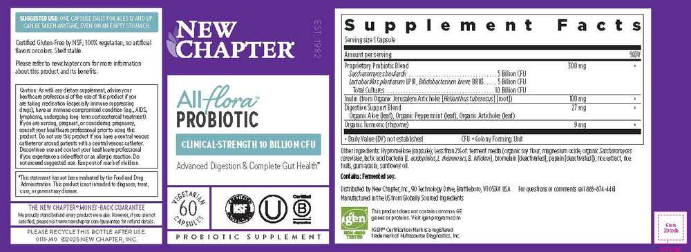 Probiotic All-Flora, 60 capsules