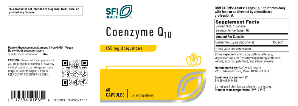 Coenzyme Q10 150mg, 60 Capsules