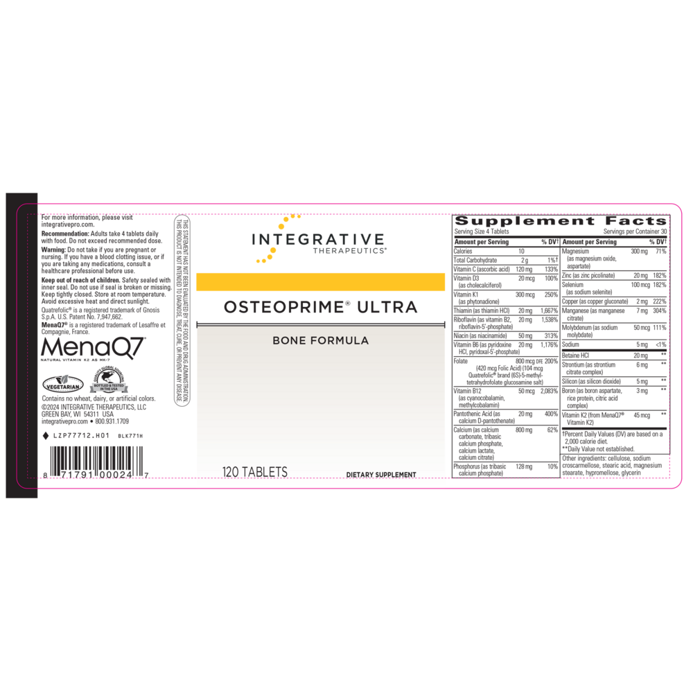 OsteoPrime ULTRA, 120 Tablets