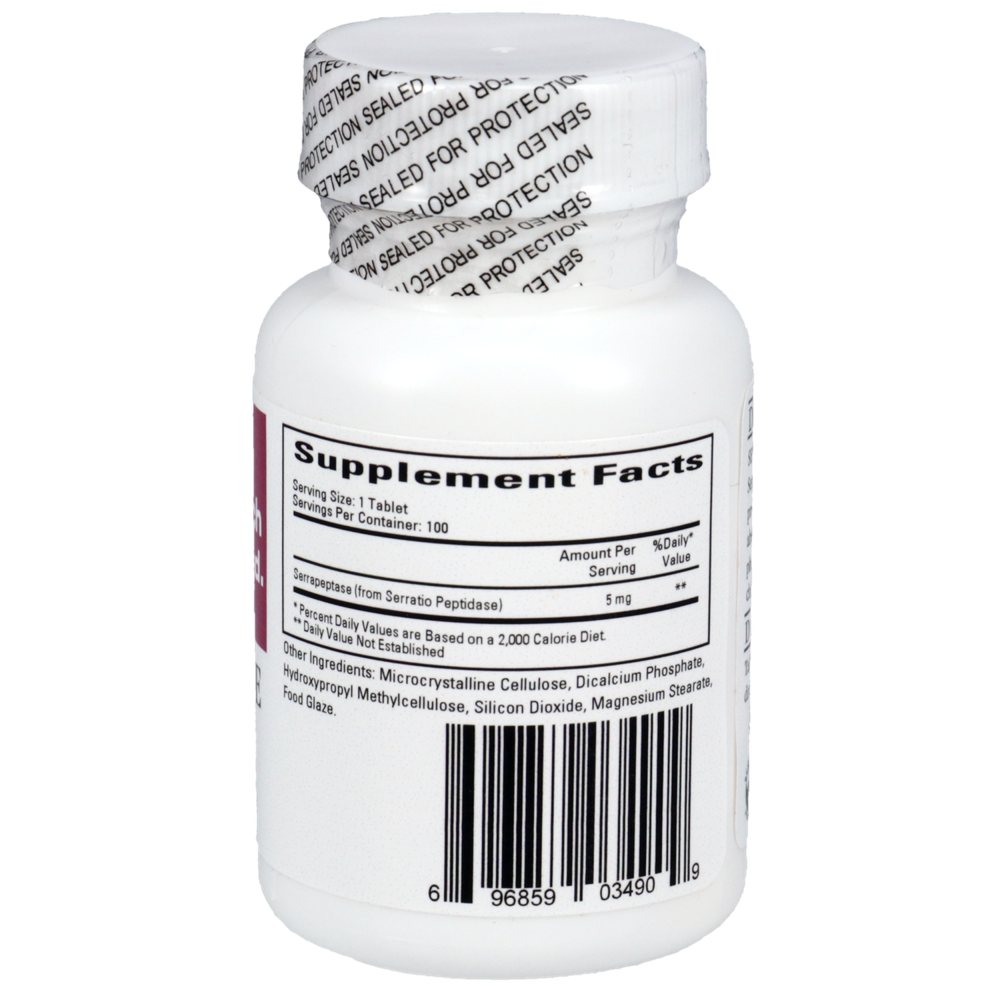 Serraflazyme Serrapeptase Enzyme, 100 Tablets