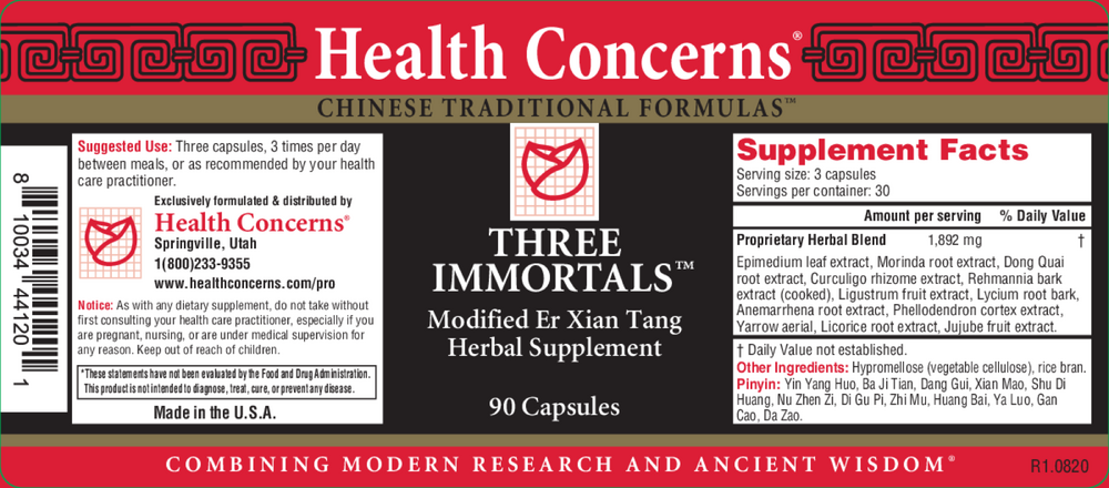 Three Immortals, 90 Capsules