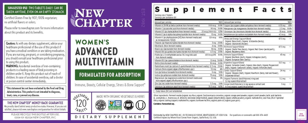 Women's Advanced Multivitamin, 120 tablets