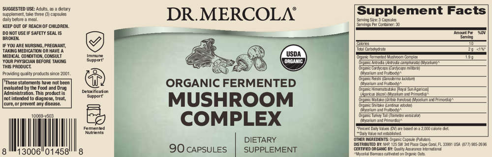 Fermented Mushroom Complex, 90 Capsules