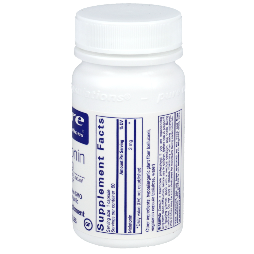 Melatonin, 3 mg, 60 Capsules , Brand_Pure Encapsulations caps Emersons Form_Capsules Requires Consultation Size_60 Capsules