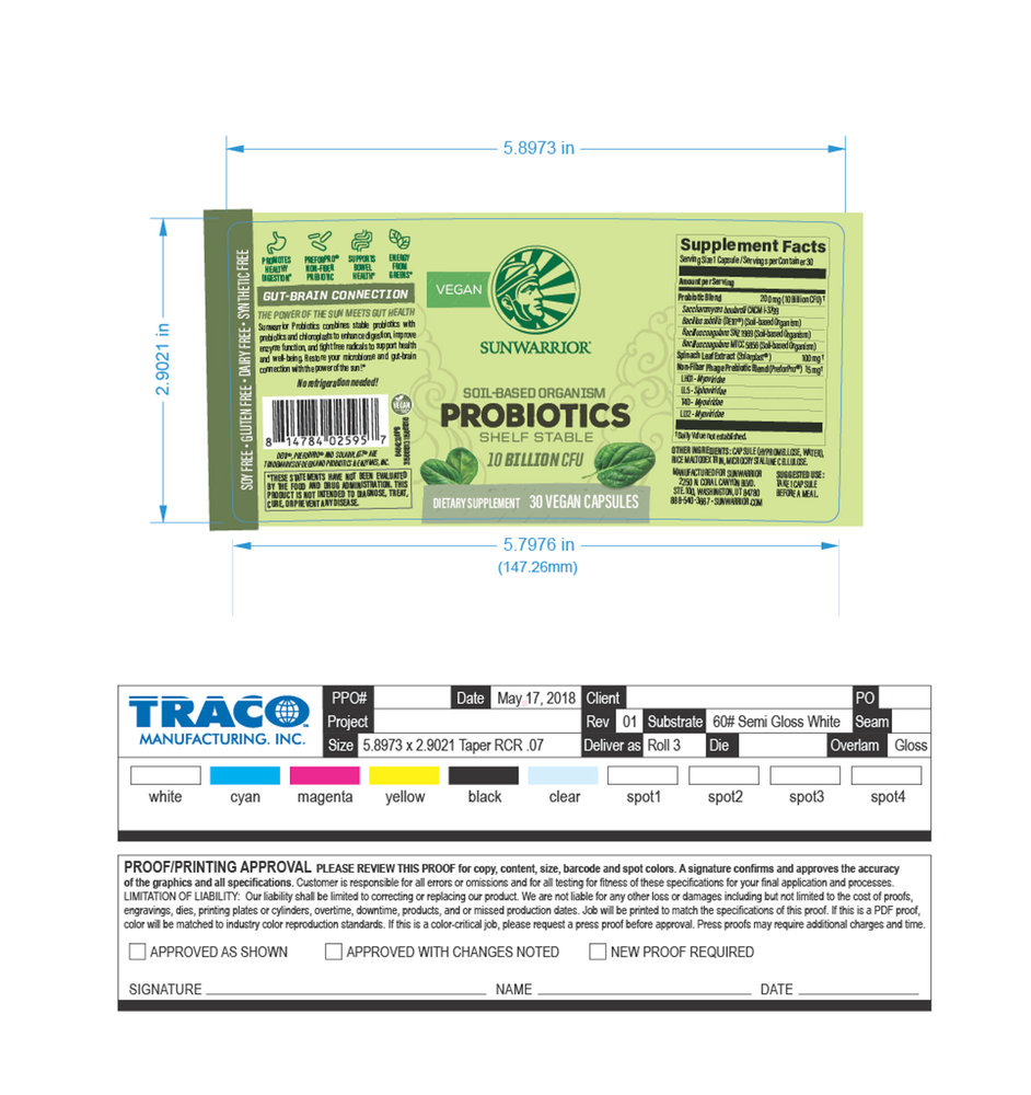 Soil-Based Probiotics, 30 Capsules , Brand_Sunwarrior Form_Capsules Size_30 Capsules