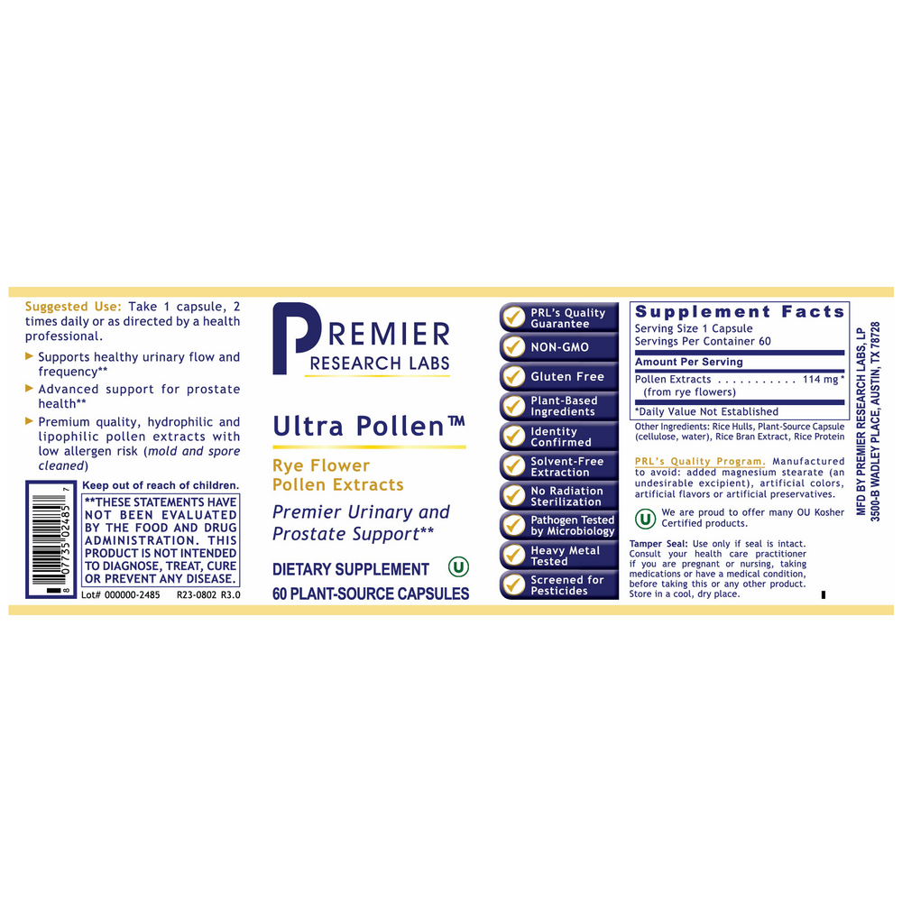 UltraPollen, 45 Capsules , Brand_Premier Research Labs capsules Form_Capsules Requires Consultation Size_45 Capsules