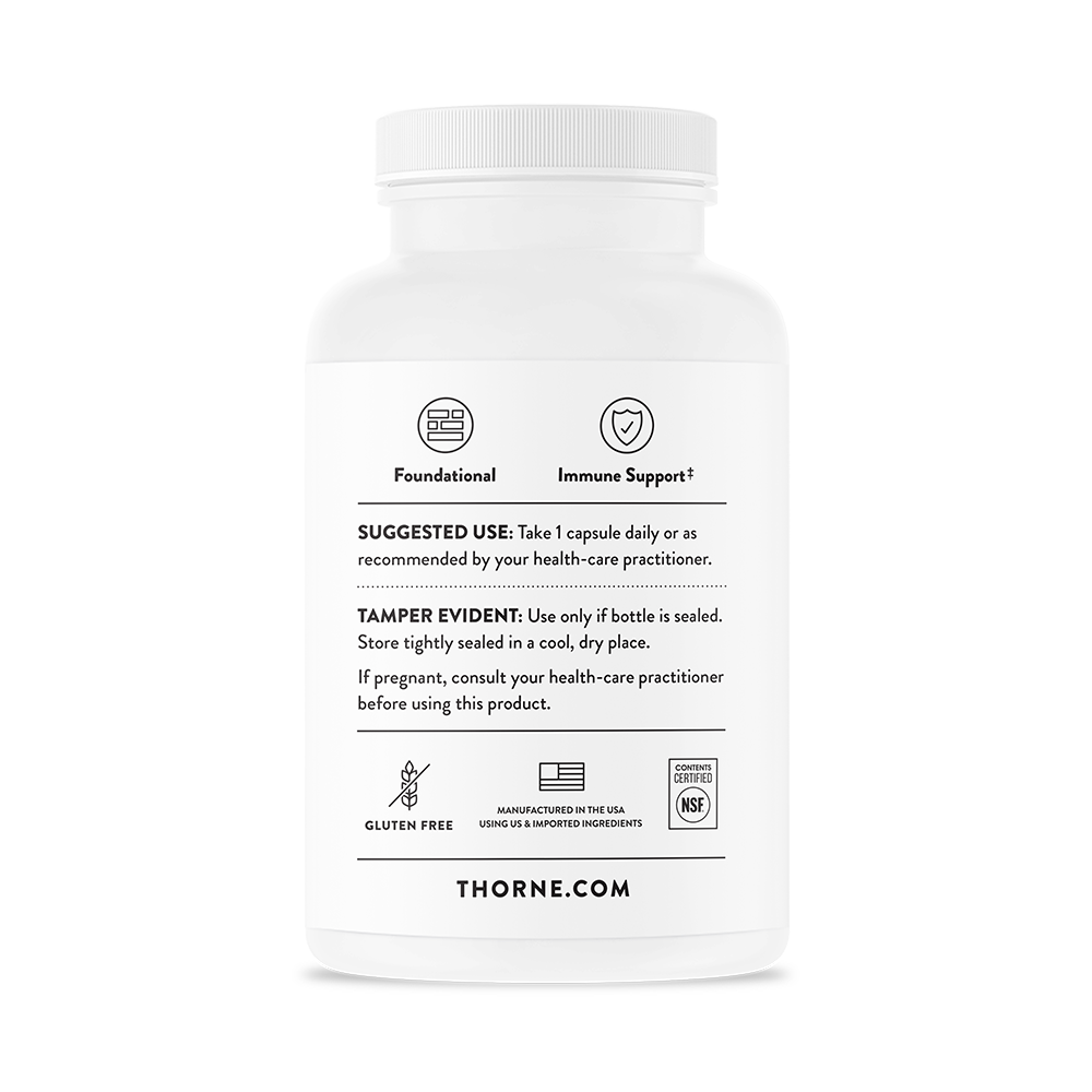 Zinc Picolinate 30mg, 180 Capsules , Brand_Thorne Research Form_Capsules Size_180 Capsules