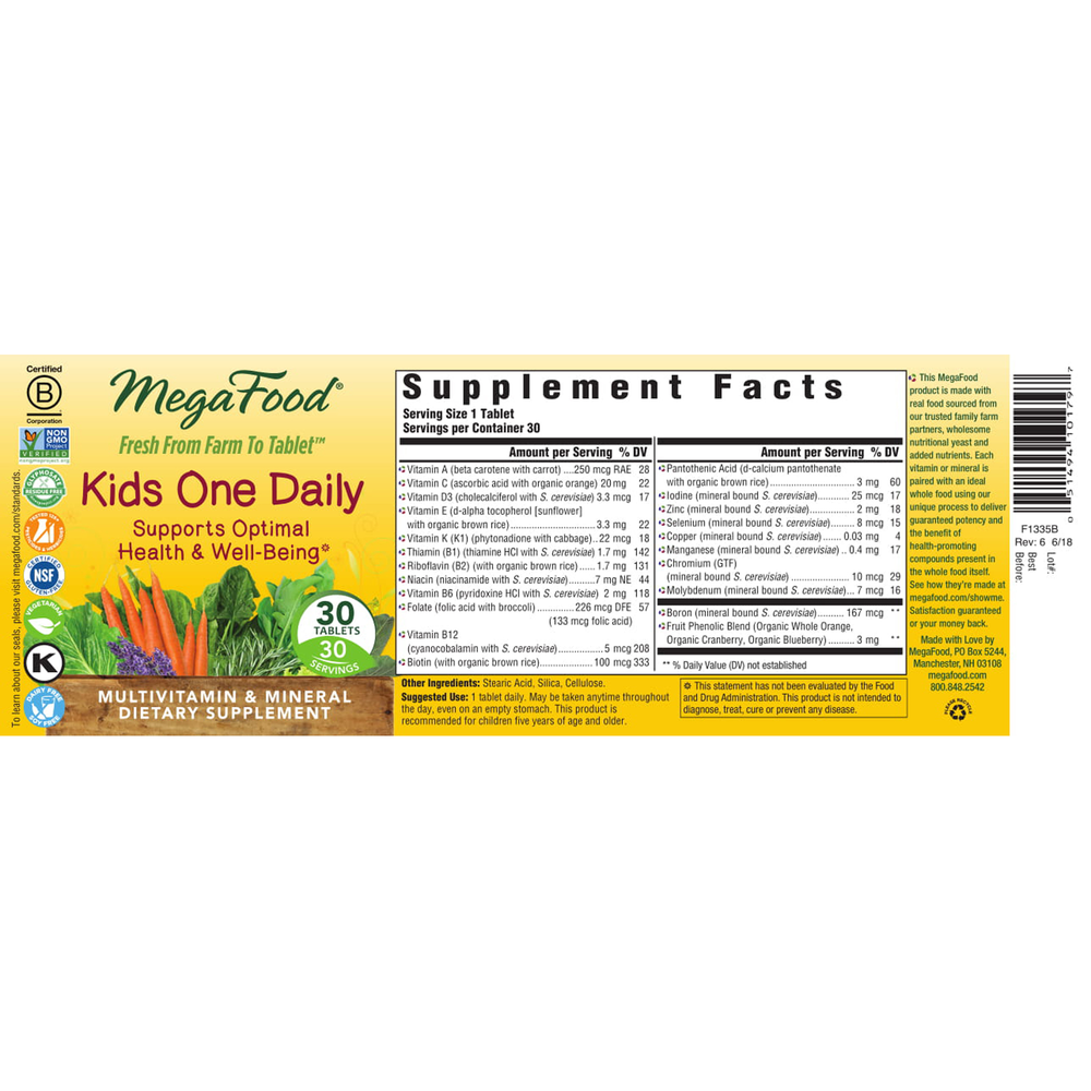Kids One Daily Multivitamin, 30 Tablets