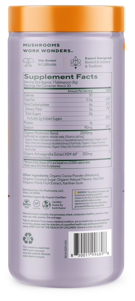Mushroom Hot Chocolate Blend, 240 Grams , Form_Powder