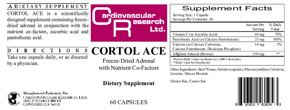 Cortol ACE, 60 Capsules