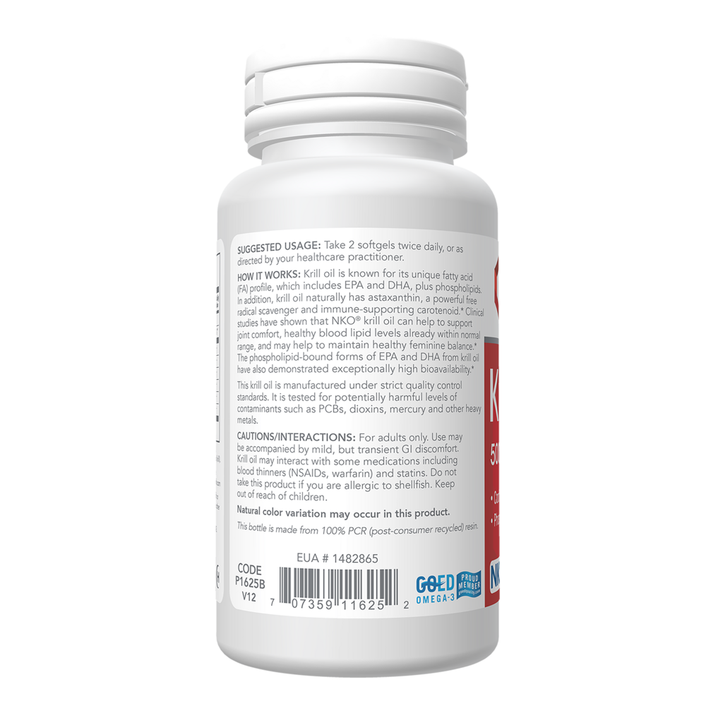 Krill Oil 500mg, 60 Softgel Capsules , Brand_Protocol for Life Balance Form_Softgels Requires Consultation Size_60 Softgel Capsules softgels