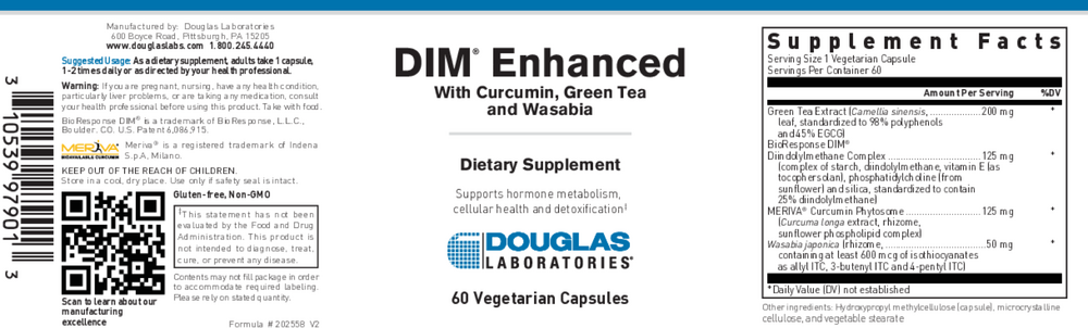 DIM Enhanced, 60 Capsules