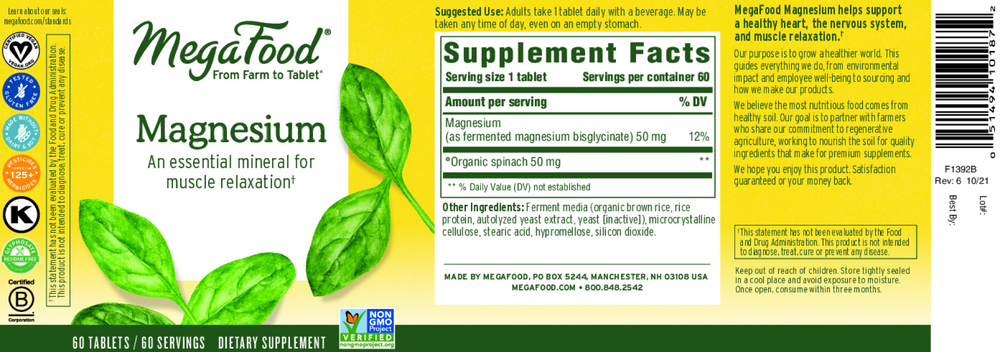 Magnesium, 60 Tablets