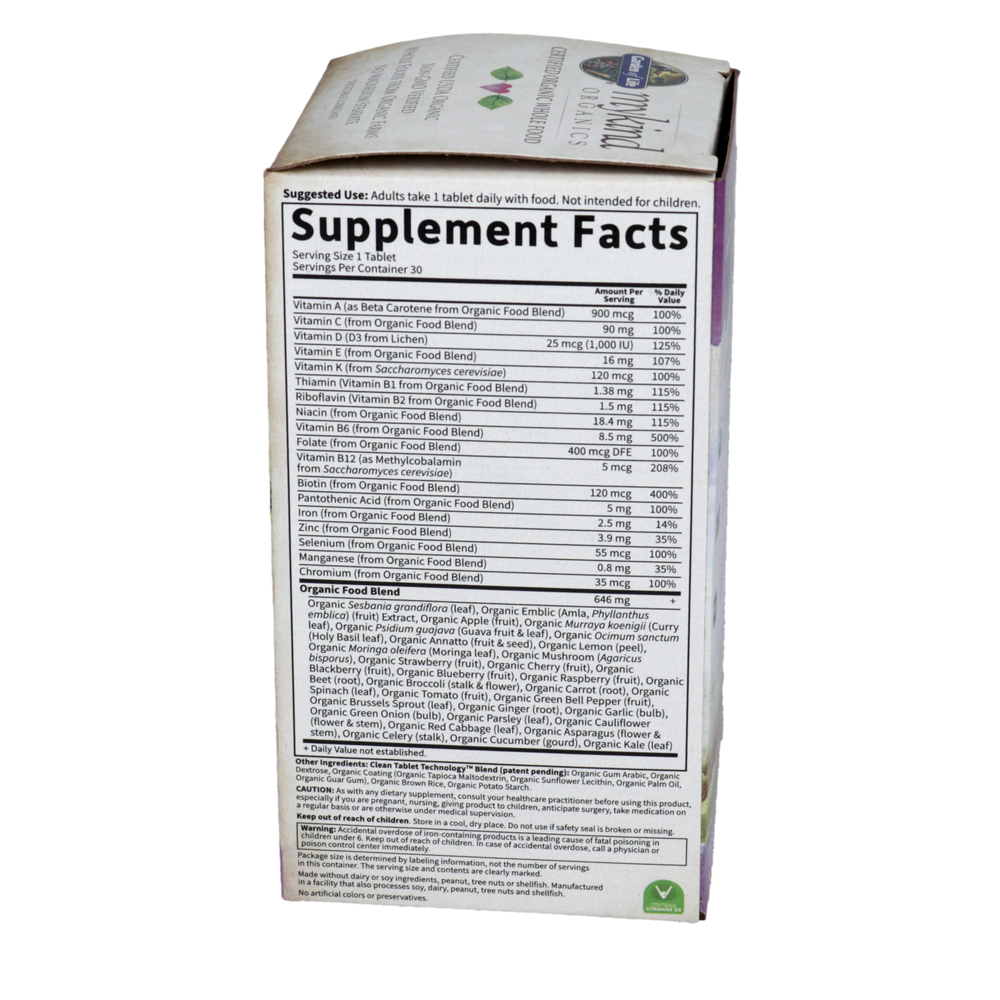 mykind Organics Women’s Once Daily Multi, 30 Vegan Tablets