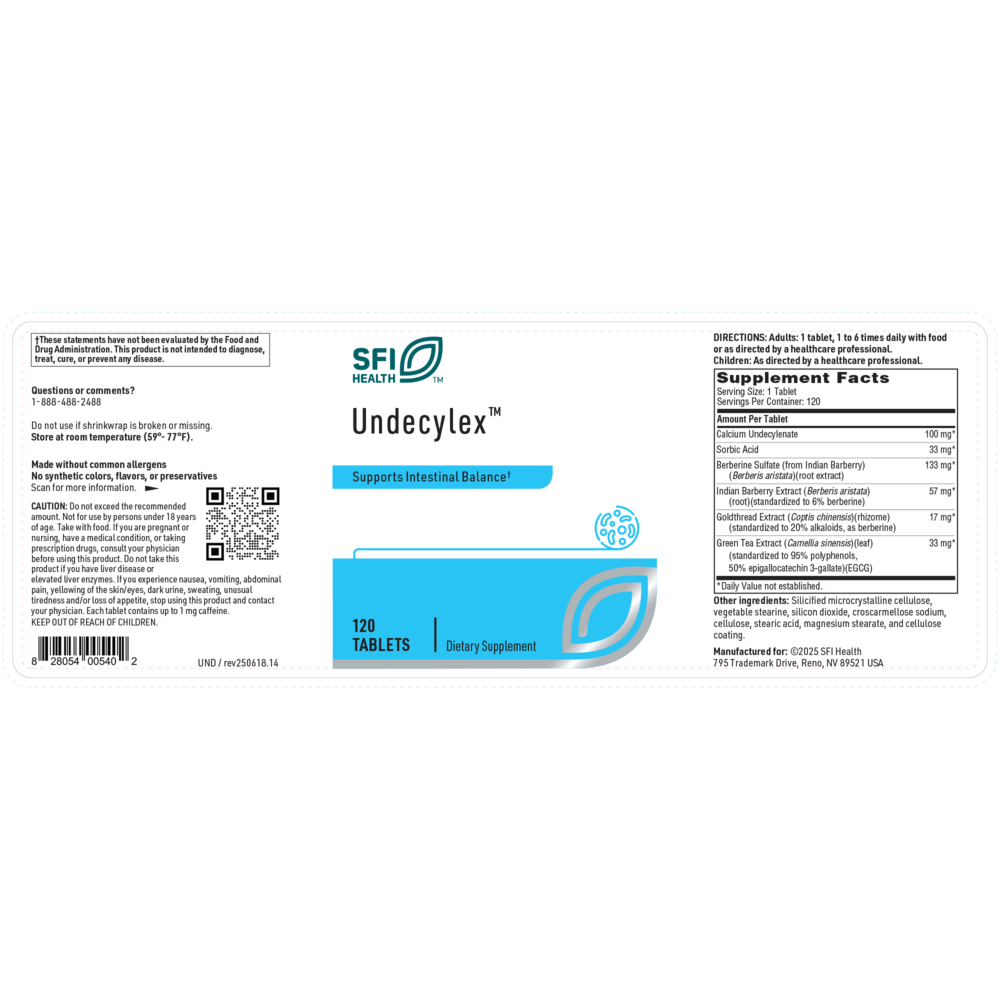 Undecylex™, 120 Tablets
