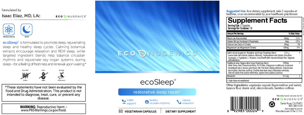 ecoSleep, 60 Capsules