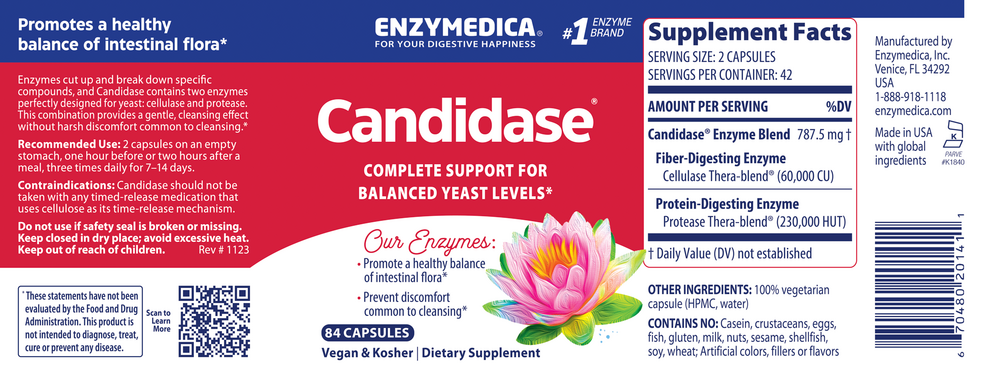 Candidase™, 84 Capsules