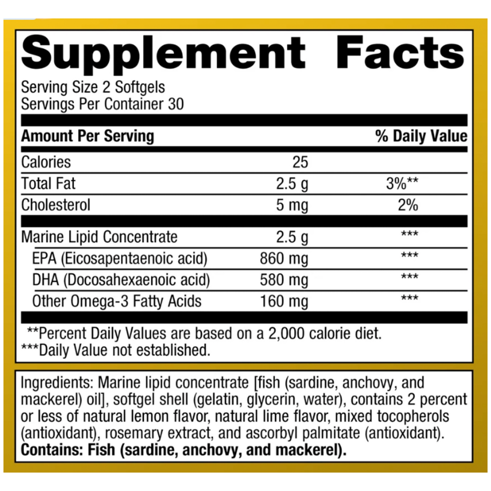 OmegaGenics® EPA-DHA 720, Lemon Flavor, 60 Softgels , Emersons Emersons-Alt Form_Softgels softgels