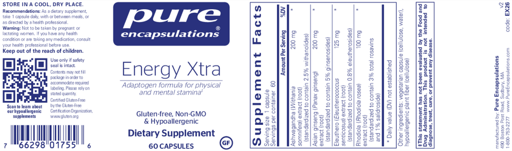 Energy Xtra, 60 Capsules