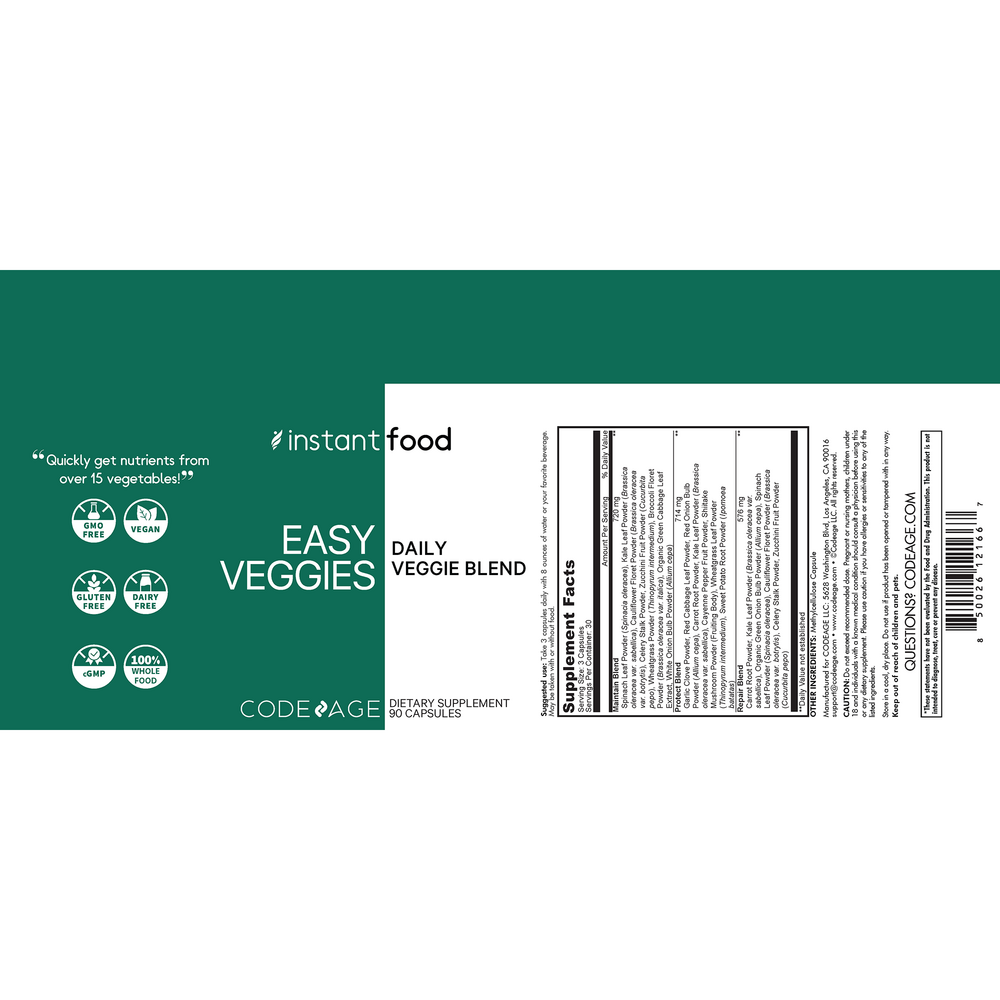 Easy Veggies, 90 Capsules