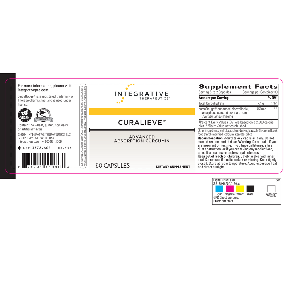 Curalieve, 60 Capsules