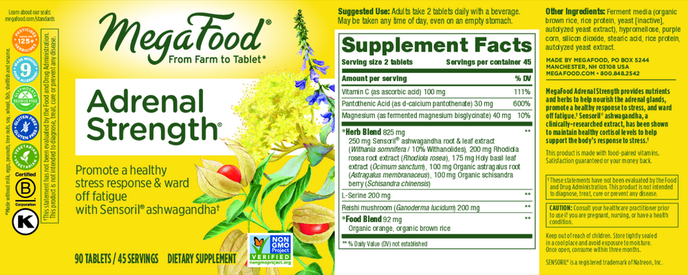 Adrenal Strength®, 90 Tablets