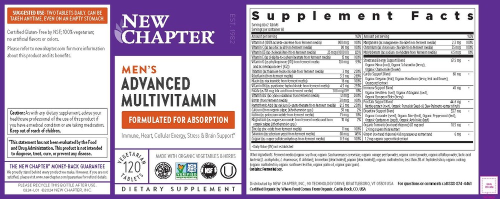 Men's Advanced Multi, 120 tablets